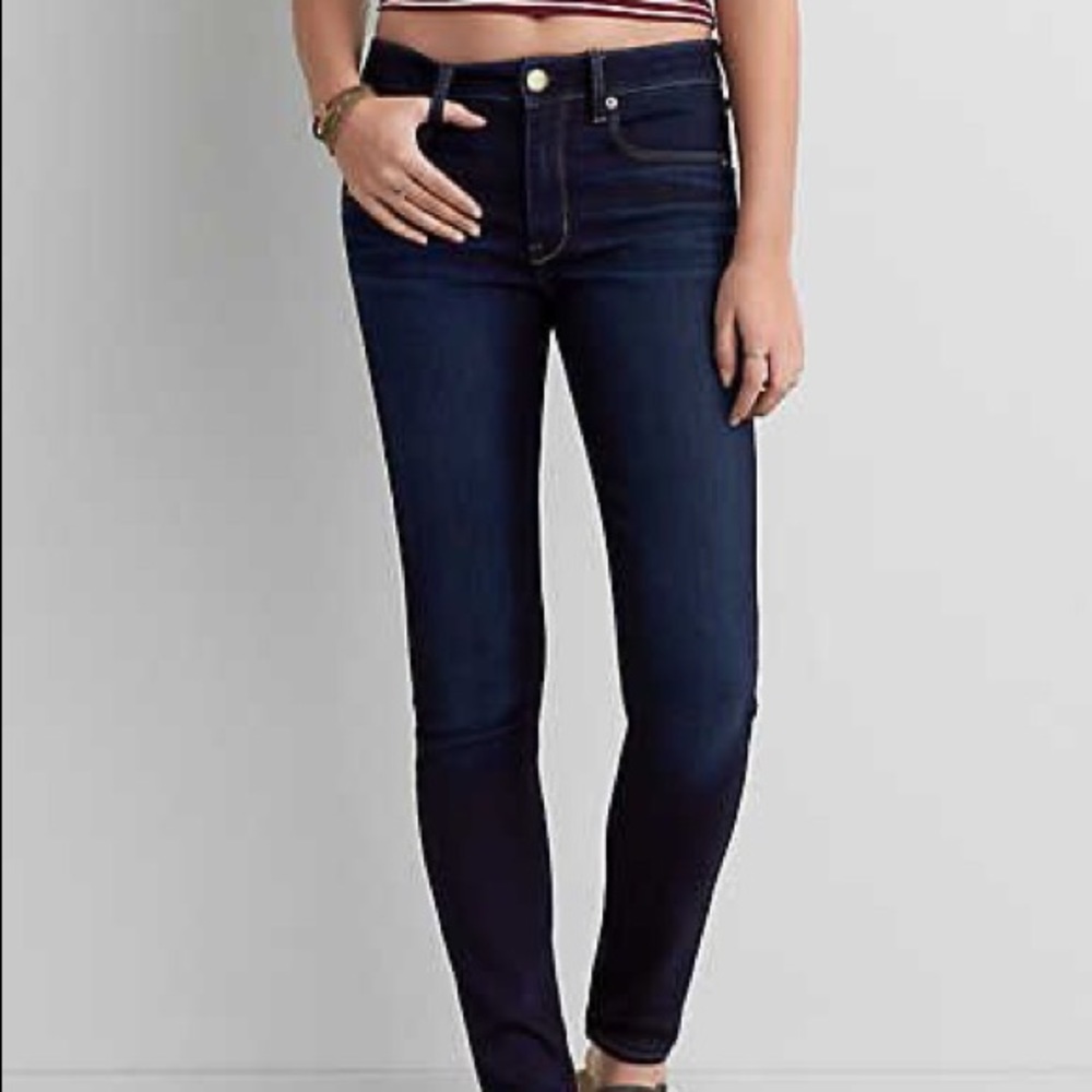American Eagle Dark Blue Skinny Jeans